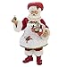 Kurt Adler Fabriche' Cupcake Santa, 10-Inch