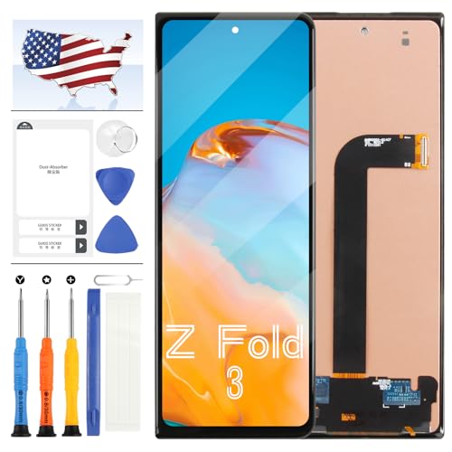 A-MIND TFT Screen Replacement for Samsung Galaxy Z Fold 3 5G LCD Screen for Samsung Z Fold3 5G SM-F926 F926B F926U Display Touch Digitzer Assembly Repair Part Kit(Outer Small Front,No Fingerprint)