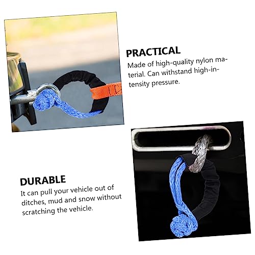 Mobestech 2 Peças De Corda De Espinha Manilha Flexível Manilha De Reboque Manilha De Escalada Manilh