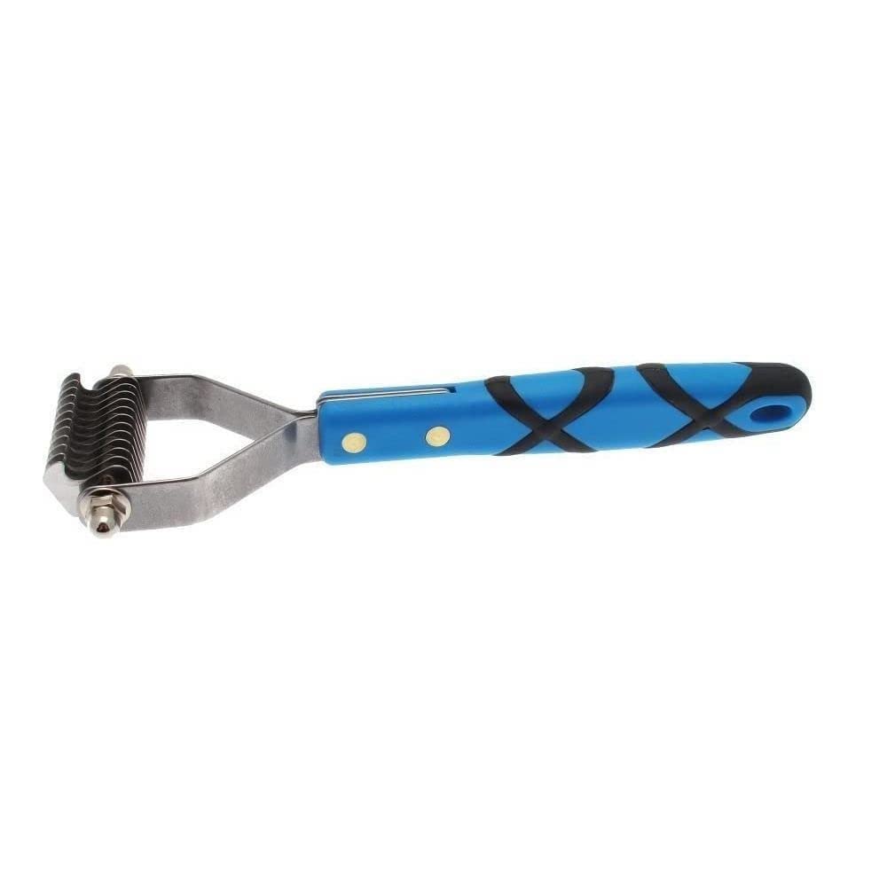 GROOM PROFESSIONAL Coat King Stripping Rake for Dogs - Deshedding Brush for Dogs - Undercoat Rake for Deshedding & Detangling - Hair Stripping - Suitable for Various Coat Types, Medium 12 Tooth