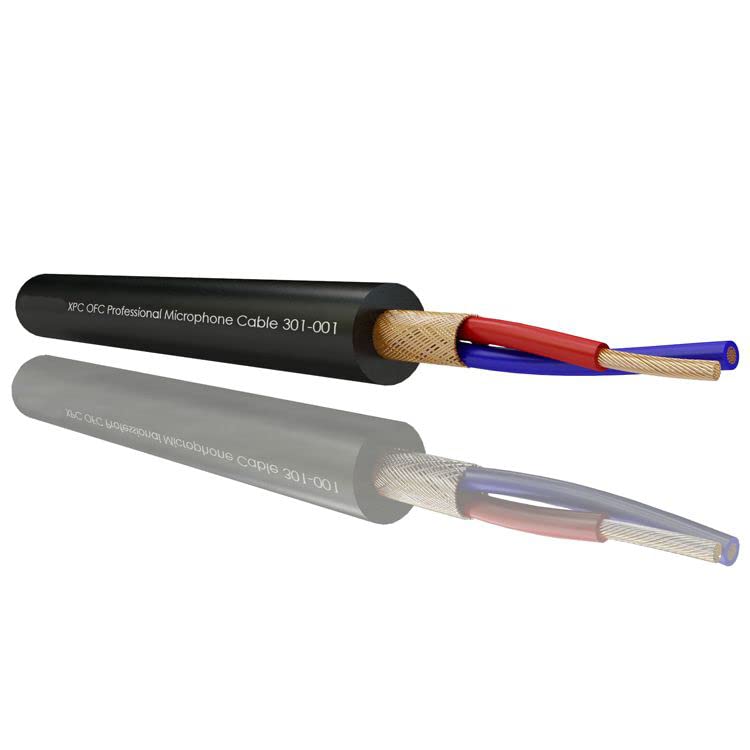 RS PRO Mikrofonkabel 2-adrig 0.10 mm Geschirmt, Außen-ø 6.35 mm Außen-ø Schwarz, L. 100 m