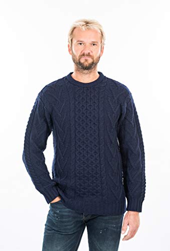 SAOL Pullover Tradizionale Irlandese del Maglione...