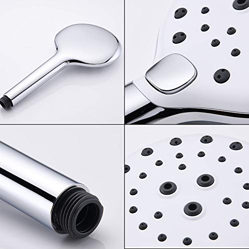 Pommeau de douche à main haute pression chrome 4.7 pouces