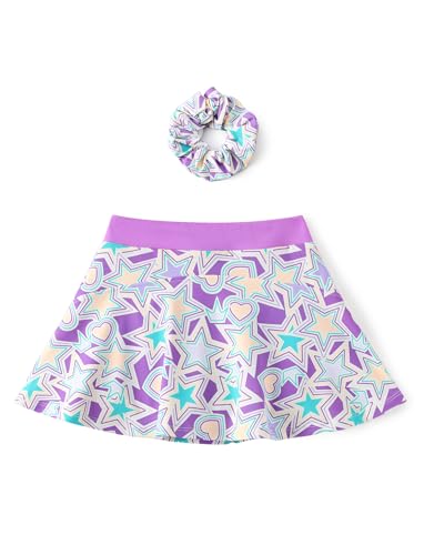 Image of Disney Stitch丨Frozen丨Princess丨Minnie Mouse Girls Skirts Inner Pocket Shorts + Scrunchie Athletic Golf Tennis Skorts 2-9Y