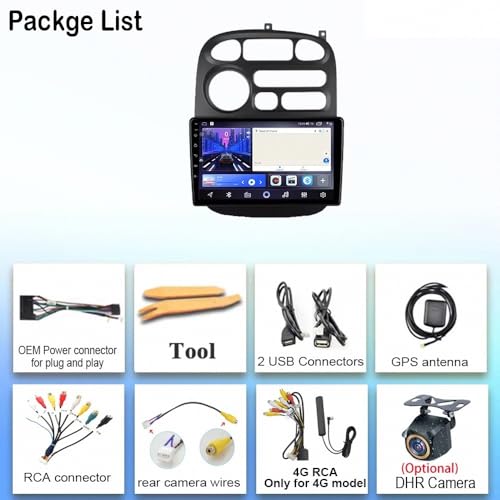Radio de coche 2 DIN con Android Auto inalámbrico y pantalla GPS de 32G 7