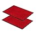 Produktbild ASTRA strapazierfähige Schmutzfangmatte  rutschfeste Türmatte  Fußmatte innen Sauberlaufmatte  Eingangsmatte - Vorleger rot 60x80 cm 2er Set