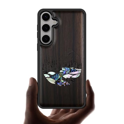 Étui Galaxy S25 Plus Carveit en bois et nacre, le cadeau idéal unique et personnalisé