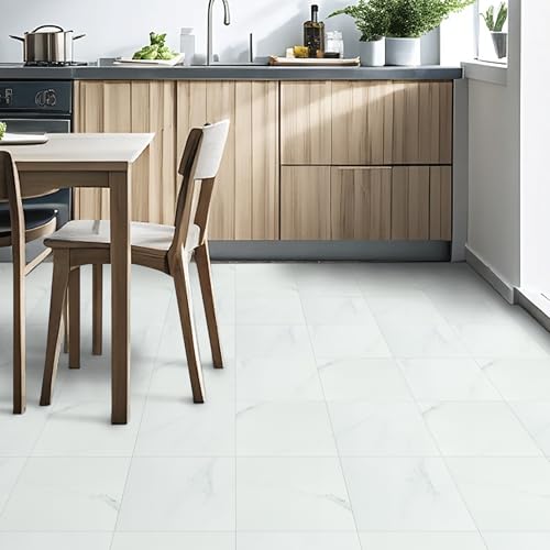 Carreaux de sol autocollants en vinyle 30x30 cm imperméables pour cuisine et salon