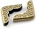 HOUSWEETY 200 Bronze Tone Book Scrapbooking Albums Menus Corner Protectors