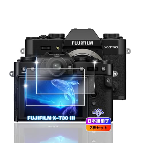 �y2���Z�b�g�z �Ή� FUJIFILM X-T30 III/X-T30 II/X-S10 / X-T30 �K���X�t�B���� 2�� �y���{���Ɏq�f�ލ̗p �d�x9H ��U�h�~ �z �Ή� FUJIFILM X-T30 III �t�� �t�B���� �Ή� X-T30 II