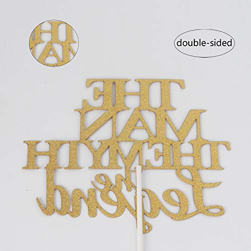 The Man The Myth The Legend Cake Topper ,Dad Birthday ,Father To Be Cake Decor,Happy Farther's Day Party Decorations #TOP4