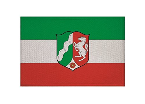 aprom NRW - Adesivo per mappa della Renania settentrionale-Vestfalia – Città Auto Bandiera Decal 17 x 24 cm – Molti motivi