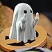 Ghost Figurines Halloween Decorations, Small Resin Ghosts Statue Halloween Decor, Cute Ornaments for Home Indoor Porch Office Desk (Ghost)