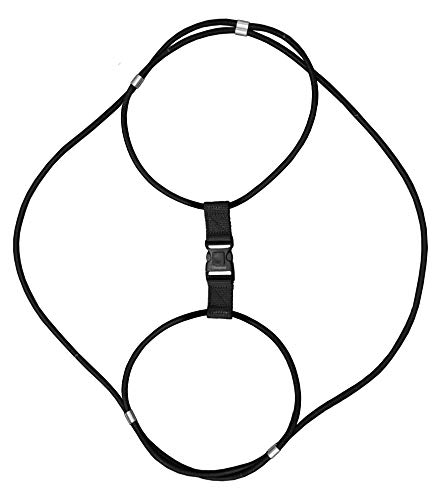 ENCASED Mülltonnen-Verschluss gegen Tiere und Waschbären – Robuster Nylon-Spannverschluss für große Außentonnen (Mülltonne nicht enthalten)