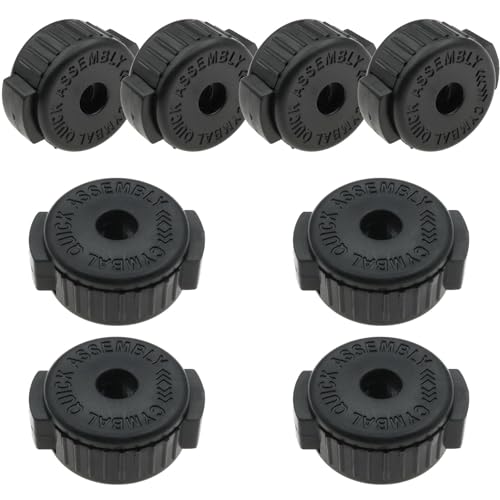 Safycaby 8-Pack Drum Cymbal Nuts, 8mm Plastic Quick Release Cymbal Nut