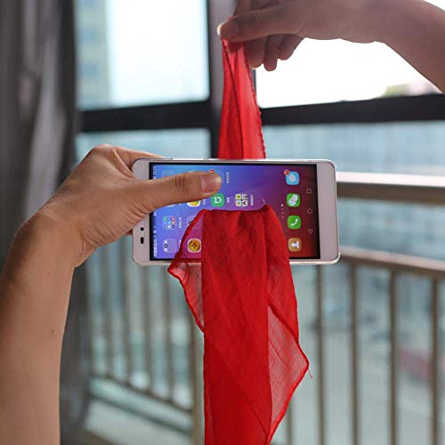 WSNMING 2 Set Amazing Magic Tricks Performance Props Accessories Funny Silk Through Phone / Scarf Penetrate Phone Close Up Magic Show for Professional Magician Gimmick