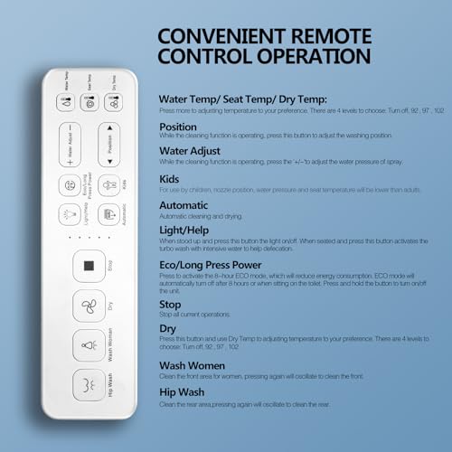 Wljbidet Upgrade Smart Bidet Toilet Seat Round thumb #3