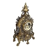Fabrication exquise : cette belle horloge de table rétro européenne est bien faite, brillante et brillante, belle et exquise.