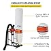VEVOR 1.5 HP Dust Collector, 716 CFM, Portable Vortex Dust Collector, with 47 Gallon Collection Bag and Mobile Base, 120V, 3400 RPM, 5μm Canister Filter Kit, for Woodworking Dust Collection System