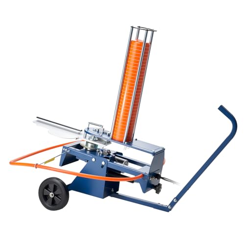 VEVOR Clay Pigeon Thrower, Max 50 Clays Target Thrower, 55+ Yards Automatic Skeet and Trap Launcher on Wheels - with Adjustable Angle, Foot Pedal & Pull Handle for Clays Throwing Shooting Sports