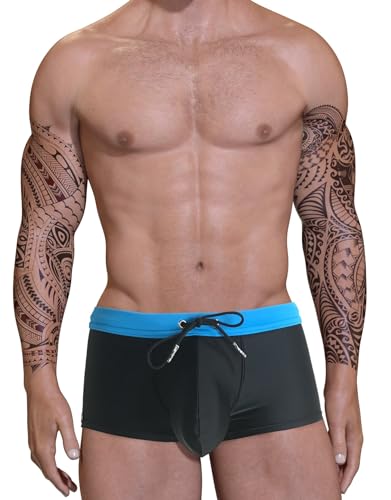 Wildmant Big Boy Pouch Swim Square Cut Blue