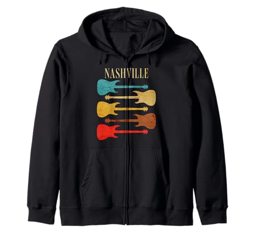 Nashville Concert Rock Music Festival Guitars Tennessee Sweat à Capuche