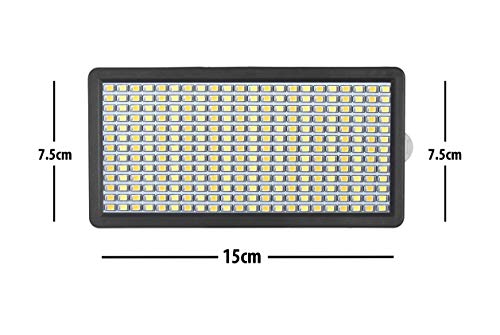 Image of Osaka Bi-Color Dimmable LED Video Light OS-LED-308 Pocket LED Slim for All DSLR Video Cameras YouTube Video tiktok Photography Shooting with AC Adapter
