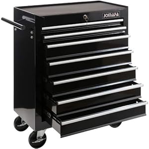 JOMAFA – Carro TALLER para Herramientas 7 CAJONES | Cerradura | 4 Ruedas 360º