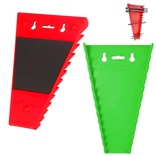 2 Pièces Organisateur Magnétique de Clés à Molette, Porte Outils Mural, Support Outils Mural, Support de Serrage, Porte-outils Magnétique, Pour atelier de...