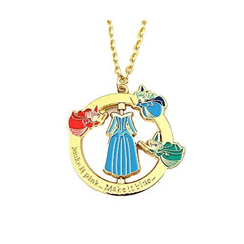 Dreamwater Anime Cosplay Metal Princess Sleeping Beauty Necklace Gifts For Girl Men Woman #TOP20