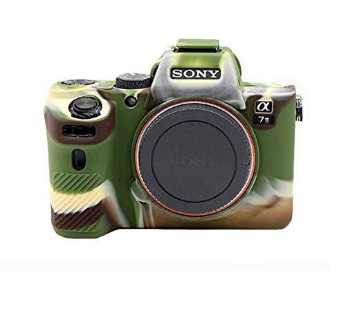 kinokoo Kameratasche Silikonhülle kompatibel für Sony A7 II/ILCE-7M2/A7M2/α7 II (Tarnung)