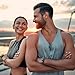 Getino Compatible with Fitbit Charge 5 Bands/Charge 6 Bands for Women Men, Breathable Replacement Sport Strap Adjustable Wristbands for Fitbit Charge 5/ Charge 6 Advanced Fitness Tracker, Blue Grey