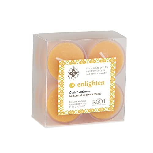 Root Candles 1610229 Seeking Balance Spa Candle Aromatherapy Candles, Tealights, Enlighten: Cedar Verbena cover
