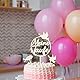 3 Stück Cake Topper Taufe, Tortendeko Taufe Tortenstecker Kuchen Topper für Junge Mädchen Taufdeko