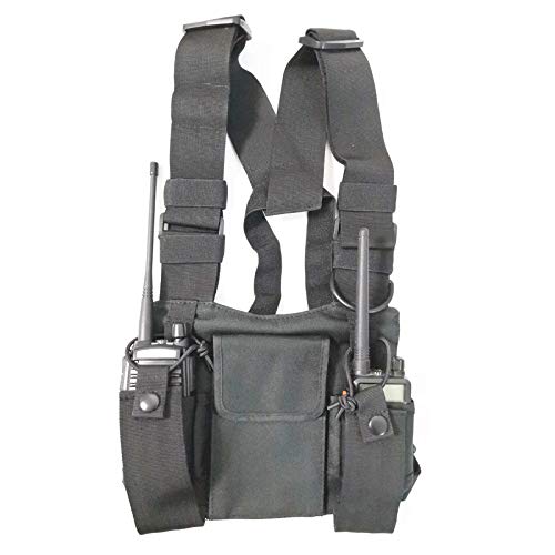 radtel Front Pack Pouch Holster Vest Rig Borstzak Draagtas voor Baofeng Two Way Radio UV-5R BF-F8HP UV-82 TYT Motorola Midland