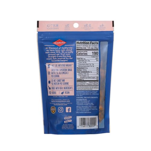 Image of Diamond of California Himalayan Pink Salt Walnut Snack Nuts, 4 oz.