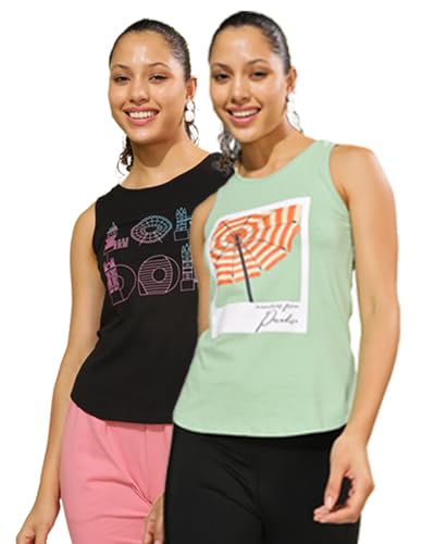 Image of Dollar Women's Printed Cotton Tank Top