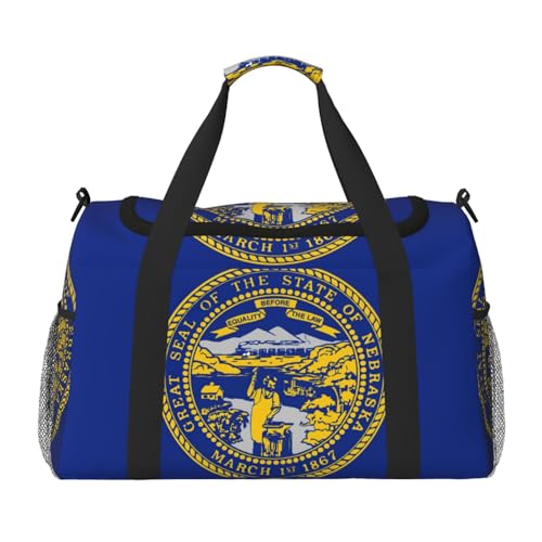 Sac fourre-tout drapeau du Nebraska polyvalent pour les déplacements