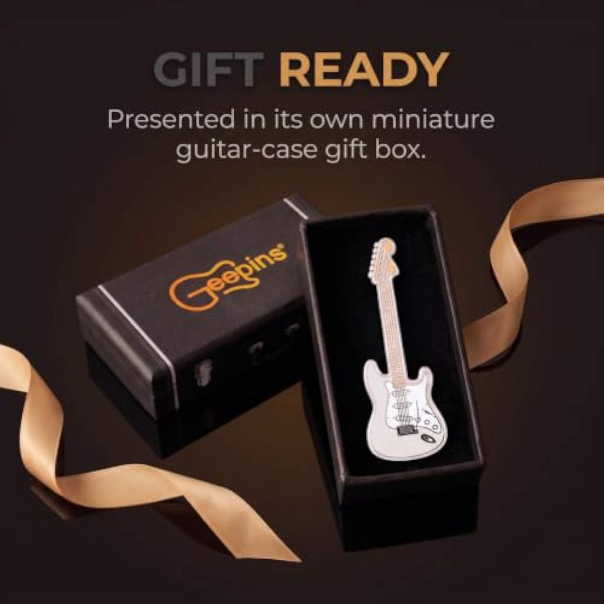 Geepins Enamel Guitar Pins, Music Gift