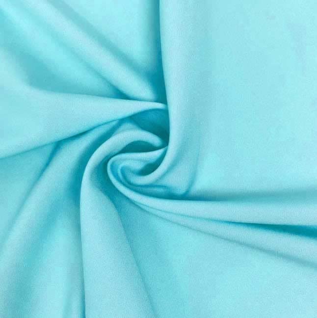 SheetWorld Baby Fitted Playard Sheet 24 x 42 inches, 100% Cotton Woven Sheet, Unisex Boy Girl, Solid Aqua Woven Made in USA, Compatible with Travel Crib
