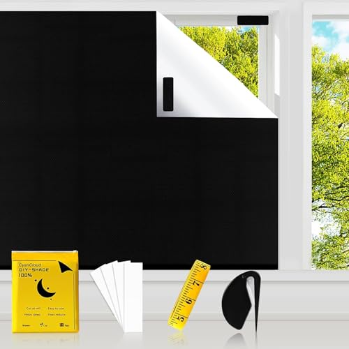 ستائر تعتيم محمولة- سيانكلاود - تلتصق على النافذة بدون ثقب
