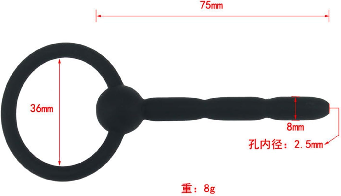 Massaggiatore per intubazione uretrale da uomo in silicone