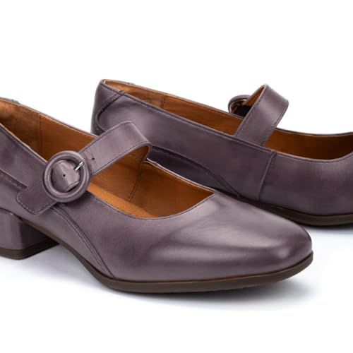 SHODENSE Women Vintage Square Toe Mary Jane Pumps Shoes Low Chunky Heel Ankle Strap Dress Sandals Metallic Matte Mary Jane Lolita Shoes Office Ladies Work Shoes Wedding Party Chic Comfort 4-11 M US2