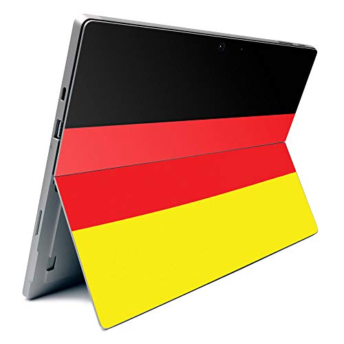 Image of MightySkins Carbon Fiber Skin for Microsoft Surface Pro 7 - German Flag | Textured Carbon Fiber Finish | Easy to Apply, Remove, and Change Styles | Made in The USA