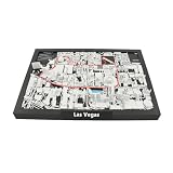 Las Vegas 3D Race Track City Map Miniature Skyline Model with Highlighted Street Circuit Route