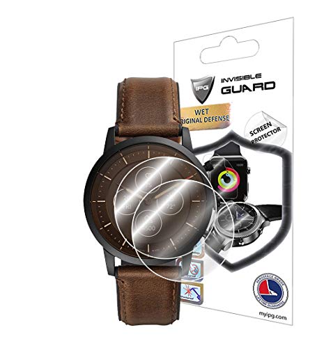 Ipg For Fossil Men´s Collider Hybrid Smartwatch Screen Protector (2 Units) Invisible Ultra Hd Clear Film Anti Scratch Guard-Smooth/Self-Healing/Bubble -Free For Collider #TOP20
