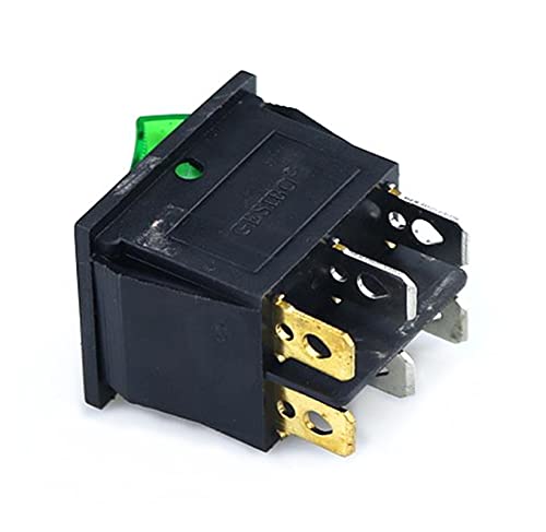 Interrupteur à bascule KCD3 double étanche avec voyant rouge vert 20A - 2