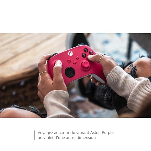 Xbox Manette sans Fil - Deep Pink Series X, Series S, One, Windows 10 & 11, Android et iOS