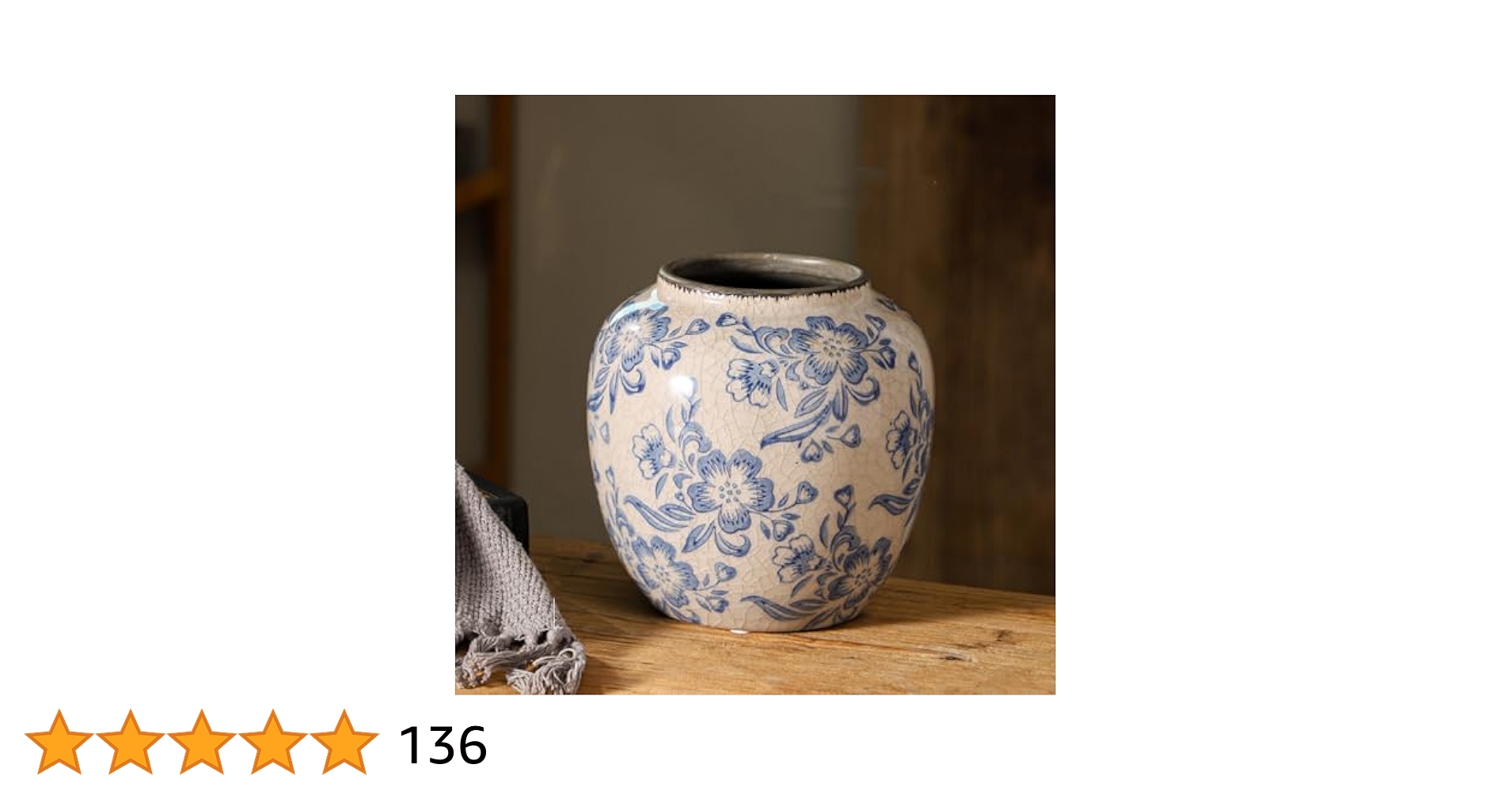 Demain ITALY import 花瓶 8123/35 Amazon.com: Blue and White Vases, Ceramic vases for Home