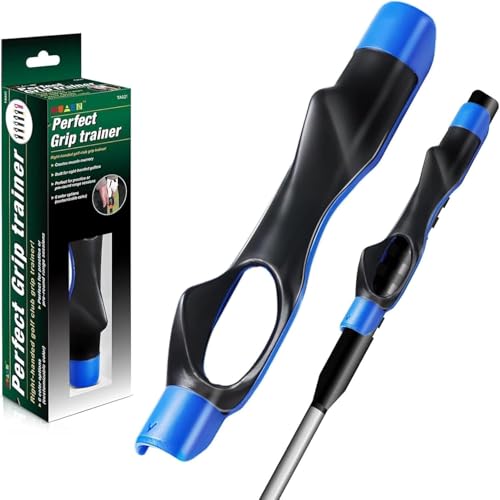 Image of IEKEODI Golf Grip Trainer, Golf Club Grips,Golf Training Aid, Grip Trainer Golf to Help Train Correct Hand Position and Improve Swing Rhythm,Golf Grip Kit Accessories Gifts
